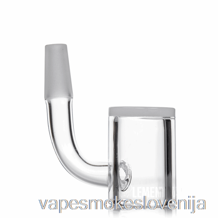 Vape Slovenija Mj Arsenal 10mm Mini Rig Opaque Bucket Banger Silver - Half Weld